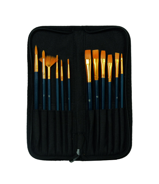 Conda - Kwasten set conda synthetisch 12 stuks in etui
