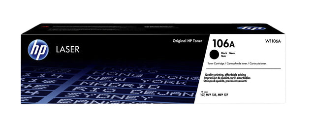 HP - Tonercartidge hp w1106a 106a zwart