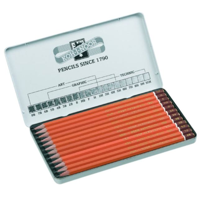Koh-i-noor - Potloodstift koh i noor 1502 artset 8b 2h | 12 stuks