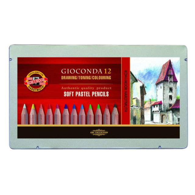 Crayon pastel Koh-I-Noor gioconda 12 assortis