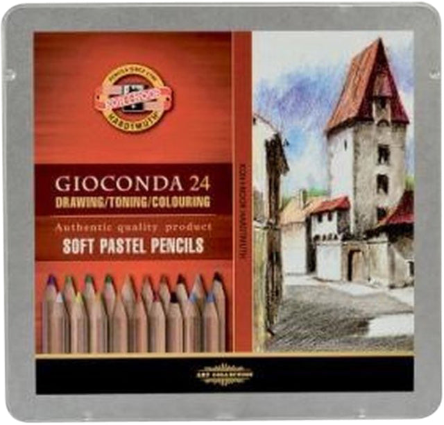 Crayon pastel Koh-I-Noor gioconda 24 assortis