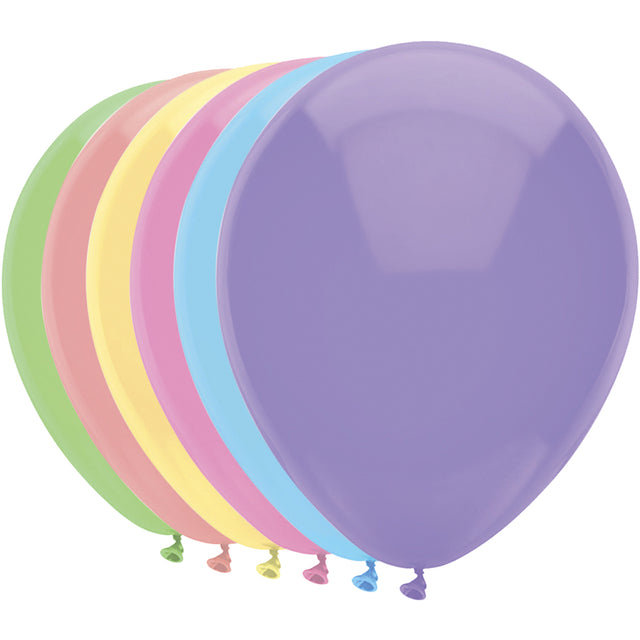 Haza - Ballon haza uni 30cm 100 stuks pastel assorti