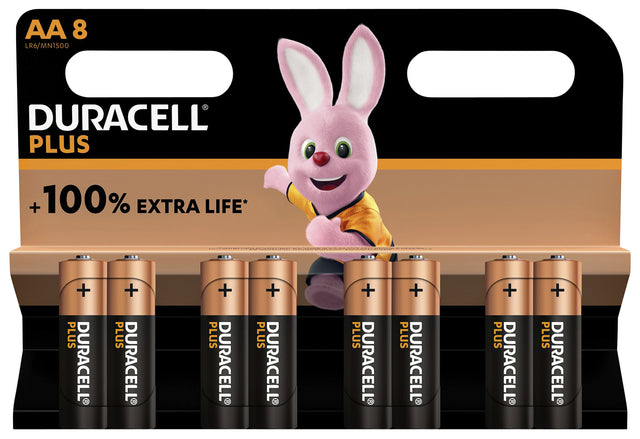 Duracell - Batterij duracell plus aa 8st | 24 stuks