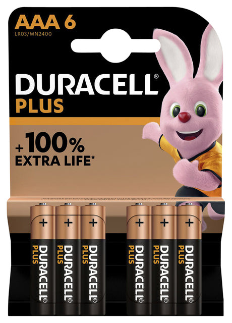 Batterie Duracell Plus 6xAAA | 10 morceaux