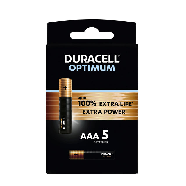 Duracell - Batterij duracell optimum aaa 5st