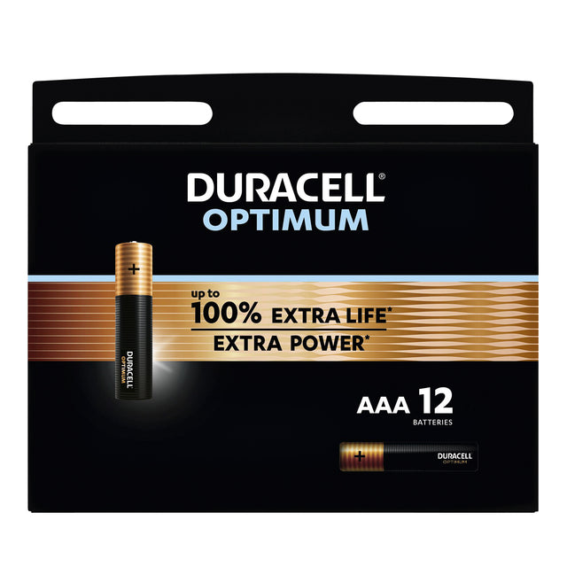 Duracell - Batterij duracell optimum aaa 12st
