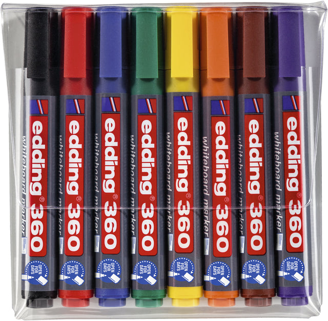 Edding - Whiteboardmarker edding 360 rond 1.5-3mm ass | 32 stuks