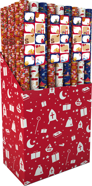 IG design - Inpakpapier ig design sint 200x70cm + stickervel