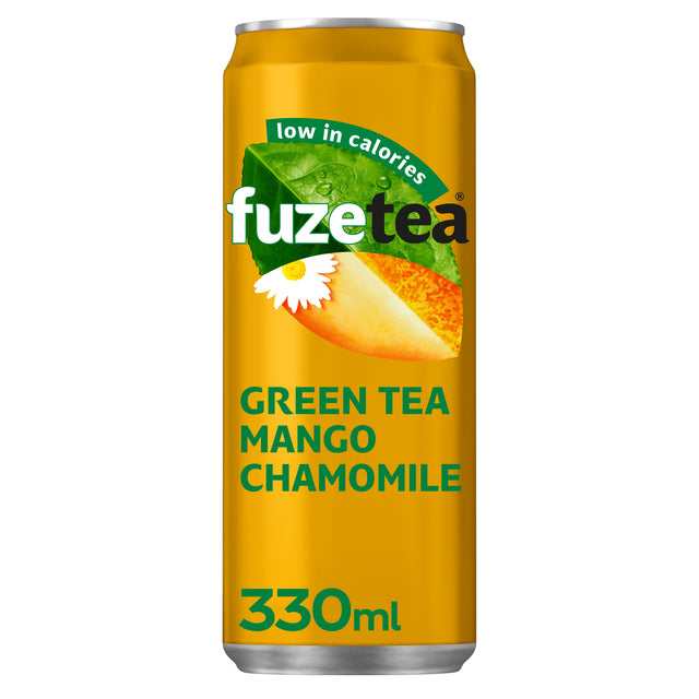 Fuze Tea - Frisdrank fuze tea green mango chamom blik 330ml