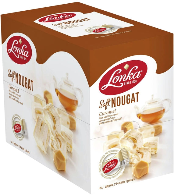 Nougat Lonka caramel emballé individuellement 12gr