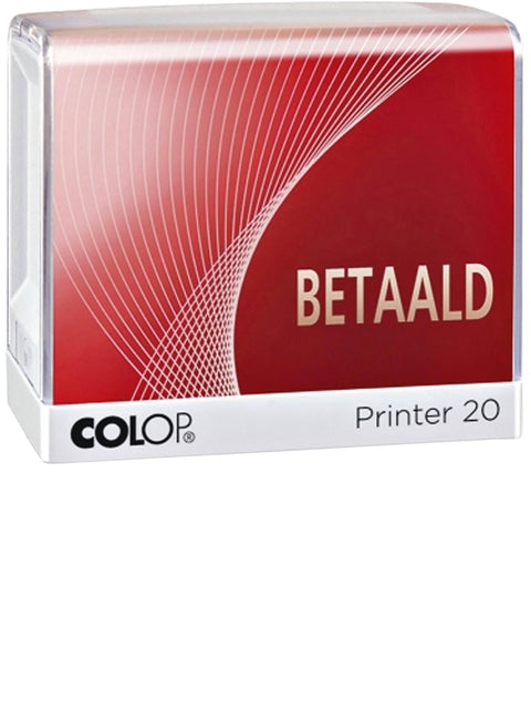 Colop - Tekststempel colop 20 betaald rood