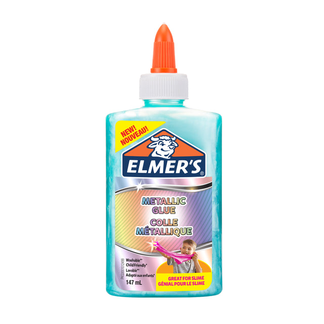 Colle pour enfants Elmer's bleu métallique