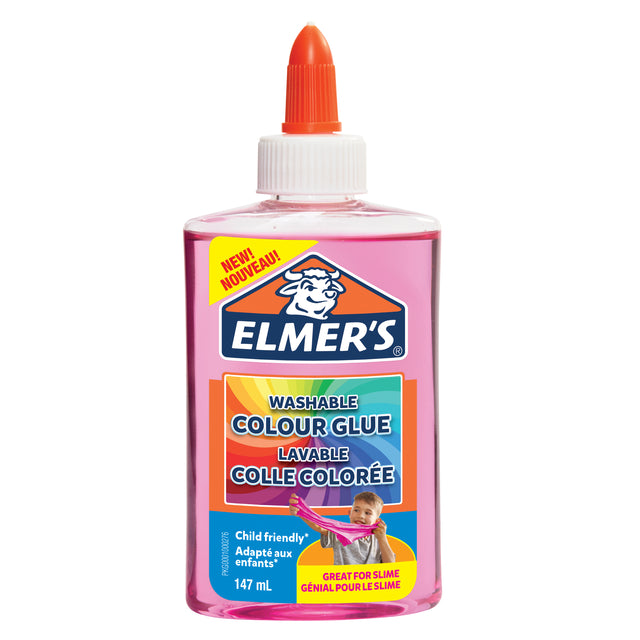 Colle pour enfants Elmer's rose transparent