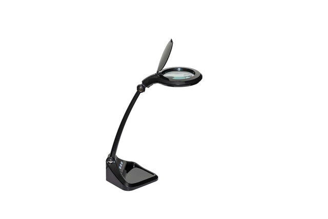 Lampe loupe MAUL Iris LED dimmable noir | 4 pièces