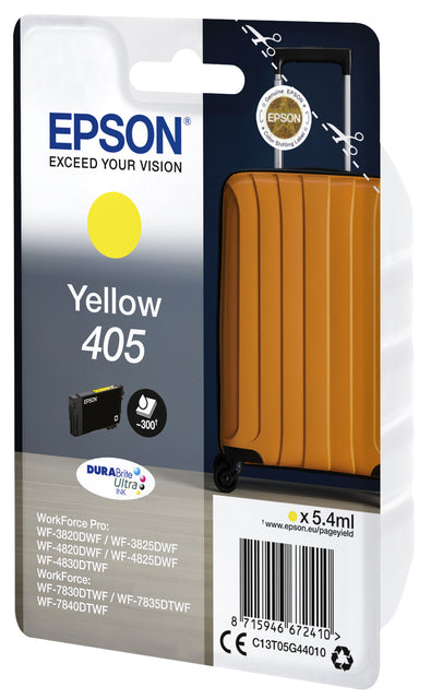 Cartouche d'encre Epson 405 jaune