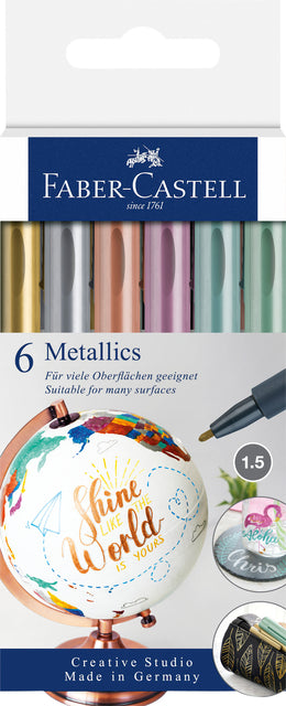 Faber Castell - Viltstift faber-castell metallic assorti | 70 stuks