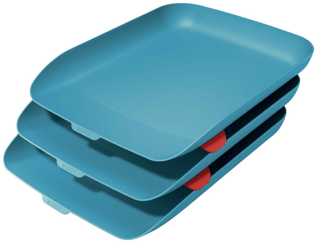 Leitz - Brievenbak leitz cosy set van 3 a4 blauw | 104 stuks