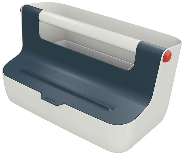 Boîte de rangement Leitz Cosy portable en plastique gris | 72 pièces