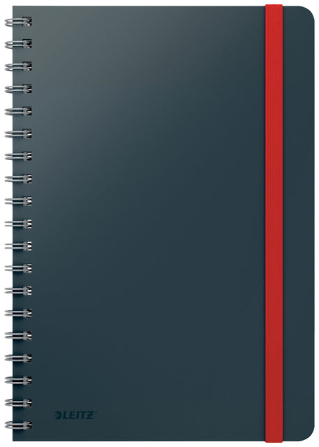 Carnet Leitz Cosy B5 ligne spirale gris | 510 pièces