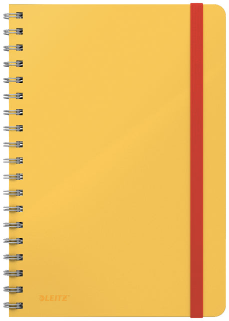 Cahier Leitz Cosy B5 160 pages 100gr ligne spirale jaune