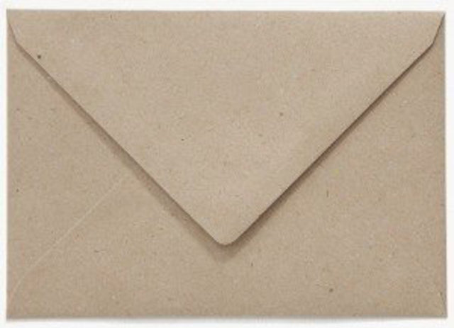 Enveloppe Papicolor EA5 156x220mm cannelure recyclée kraft gris | 75 pièces