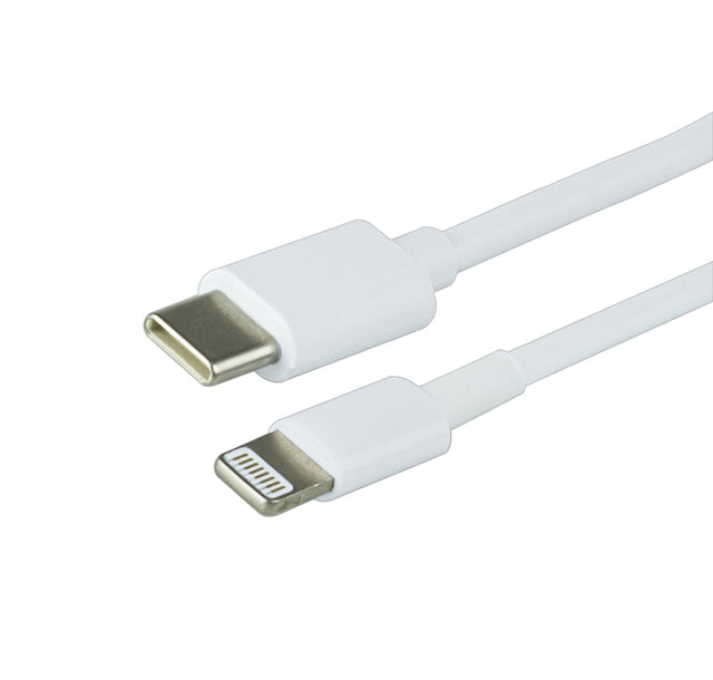 Green Mouse - Kabel green mouse lightning c 1 meter wit | 5 stuks