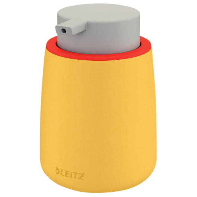 Distributeur Leitz Cosy pour savon à mains 300 ml jaune