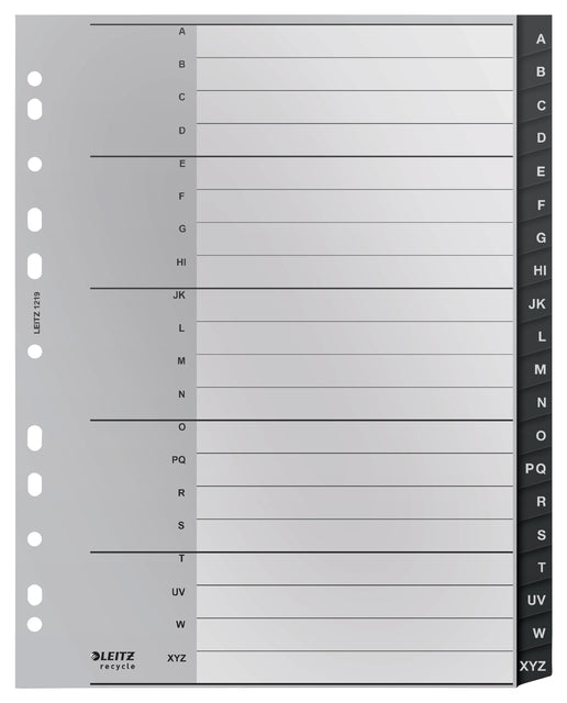 Onglet Leitz Recycle A4 11 trous AZ extra large PP | 3000 pièces
