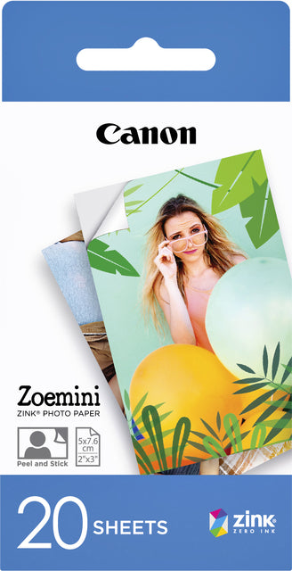 Canon - Fotopapier canon zink zp-2030 5x7.6cm 20vel