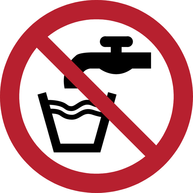 Djois - Pictogram djois geen drinkwater ø100mm rd