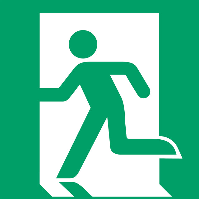 Djois - Pictogram djois nooduitgang links 200x200mm gn