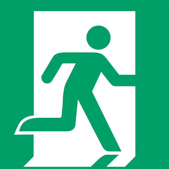 Djois - Pictogram djois nooduitgang rechts 200x200mm gn
