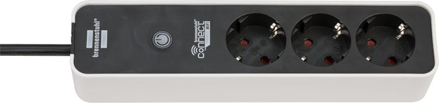 Brennenstuhl - Stekkerdoos brennenstuhl wifi connect 3vdig zw/wit | 8 stuks