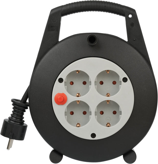 Brennenstuhl - Kabelhaspel brennenstuhl 4vdig 5m zwart/grijs