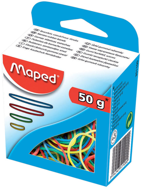Maped - Elastiekjes maped kleur 50gr