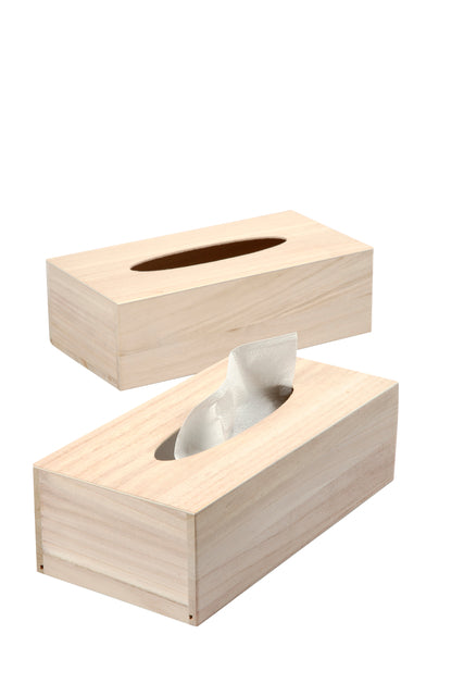 Creotime - Tissuedoos creativ company 27x14x8cm hout