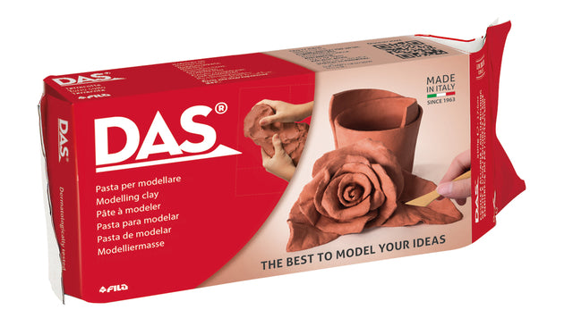 Das - Klei das air hardening terracotta 1kg | 12 stuks