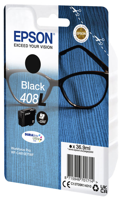 Cartouche d'encre epson t09k140 408l noir | 5 pièces