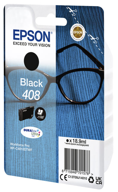 Cartouche d'encre epson t09j140 408 noir | 8 pièces