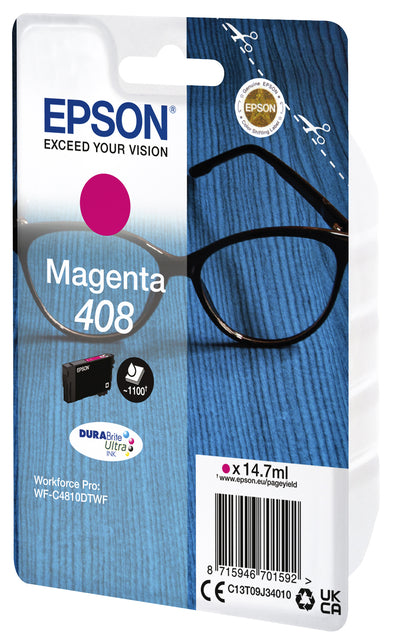 Cartouche d'encre epson t09j340 408 rouge | 8 pièces