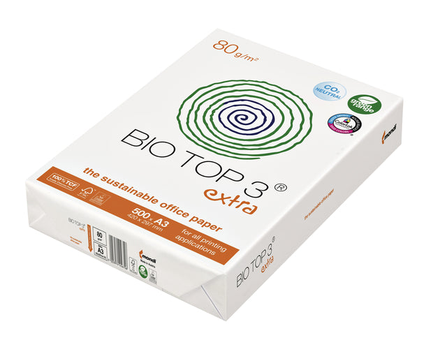 Papier copie BioTop 3 A3 80gr naturel 500 feuilles