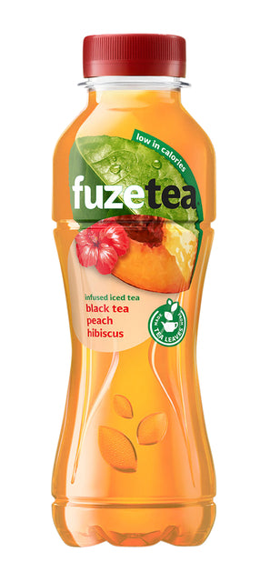 Fuze Tea - Frisdrank fuzetea peach hibiscus petfles 400ml