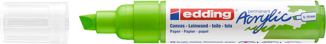 Marqueur acrylique edding e-5000 large vert jaune | 5 pièces