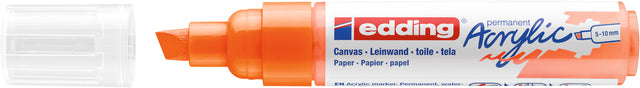 Marqueur acrylique edding e-5000 large orange fluo | 5 pièces