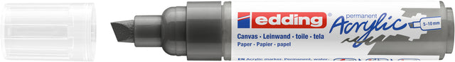 Marqueur acrylique edding e-5000 large anthracite | 5 pièces