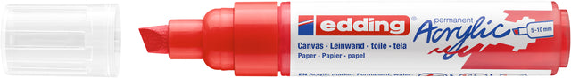 Marqueur acrylique edding e-5000 large rouge signalisation | 5 pièces