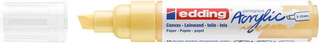 Marqueur acrylique edding e-5000 jaune pastel large