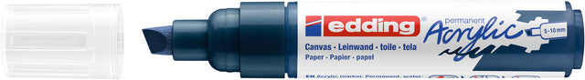 Marqueur acrylique edding e-5000 large bleu nuit élégant | 5 pièces