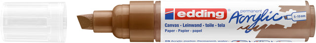 Marqueur acrylique edding e-5000 large noisette | 5 pièces