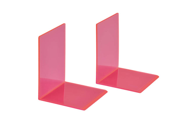 MAUL - Boekensteun maul 10x10x13cm acryl neon rood | 10 stuks